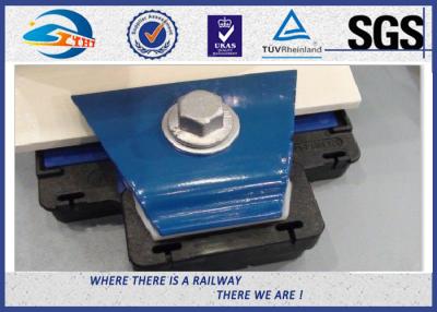 China Hot Dip Galvanized  Rail Fastening System With Rail Insulator / Screw Spike for sale