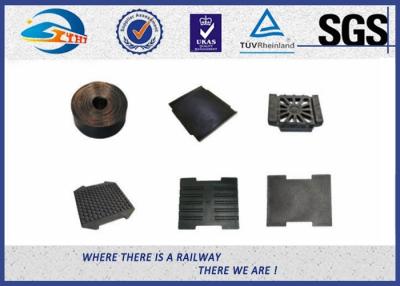 China Railway Track Pad Plastic And Rubber Part EVA HDPE Black Surface for sale
