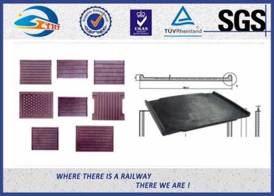 China Customized Black Or Red Rubber Rail Support Pad / HDPE Pad Below Rails for sale