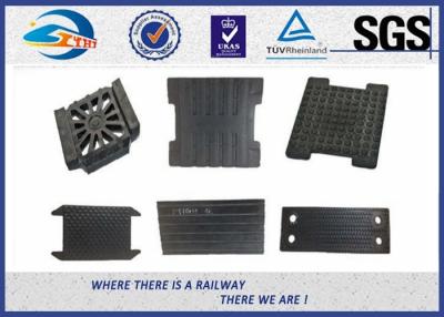 China High Tensile strength EVA Rubber Track Rail Pads , Railway Plate for sale