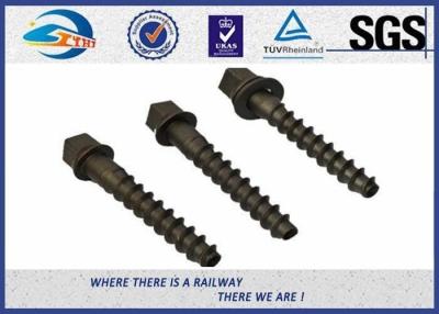 China High Hardness 5.6 Grade 35# Railway Screw Spikes , DIN Standard for sale