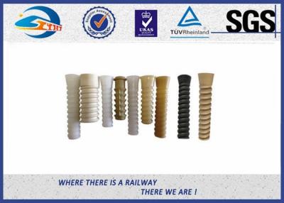 China ISO Plastic Dowel for Railroad Fastenings With PA66 or HDPE for sale