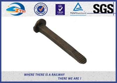 China Grade A370 Screw Track Spike / Screw Spikes Railroad For Rail / Wooden Sleeper for sale
