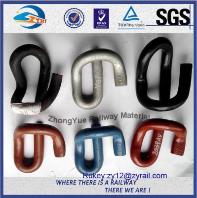 China Rail clip, or called elastic rail clip used to fasten steel rail track for sale