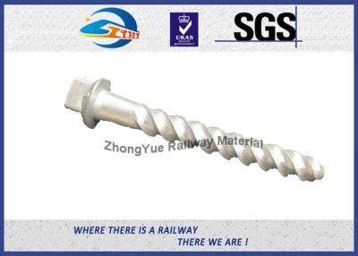 China El punto de alta resistencia Spirial de la torsión del durmiente del ferrocarril del grado 4,6 atornilla HDG Q235 en venta