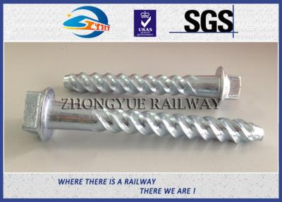 China ASTM Standard Hot-Dip Galvanized Spiral Spikes,screw spikes, dog spikes for sale