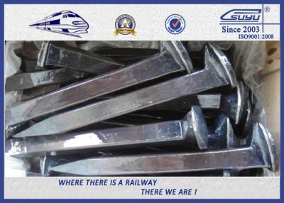 China Custom Railroad Track Spikes , Threaded Screw Spike For Rail Fastening Systems for sale