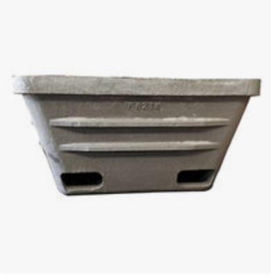 China Sow Mold Ingot Mold Dross Pan Slag Pan Skim Pot For Aluminum Scrap Remelting for sale