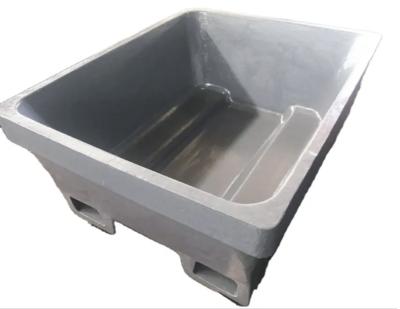 China Dross Skim Pan In Aluminum Recycling for sale