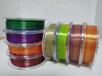 China dual color 3d printer filament, silk filament ,pla filament ,3d printer filament for sale
