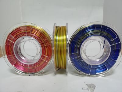 China trip color 3d printer filament,silk filament, 3d printer filaments for sale