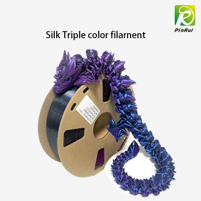 China Three Colors In Filament Dual Color Silk Filament For 3d Printer for sale
