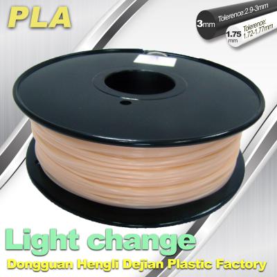 China Light Change ABS 3D Printer Filament 1.75mm / 3.0mm Filament For 3D Printing for sale