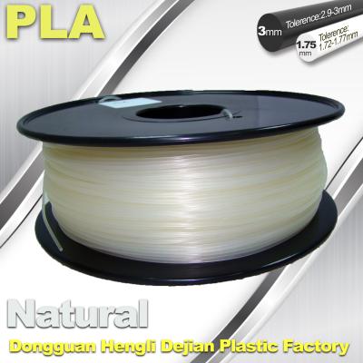 China Smooth PLA Transparent Filament 1.75mm /  3.0mm 3D Printing Filament for sale