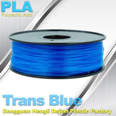 China Filamento azul 1.75m m, temperatura 200°C - 250°C de la impresora del PLA 3d del pla 1kg en venta