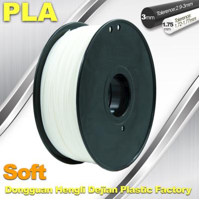 China Soft PLA Filament, 3D Printer filament.1.75 / 3.0mm,DEJIAN Factory for sale
