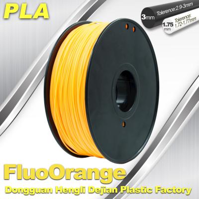 China Eco Friendly PLA  Fluorescent  Filament 1.75mm / 3.0mm 3D Printing Filament for sale