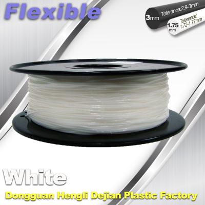 China Red Flexible 3d Printer Filament materials in 3d printing 1.75 / 3.0 mm 0.8KG / Roll for sale