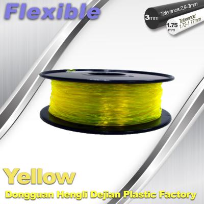 China High Elasticity TPU 1.75mm /3.0mm ,  Flexible Filament For 3D Printing Filament Materials for sale
