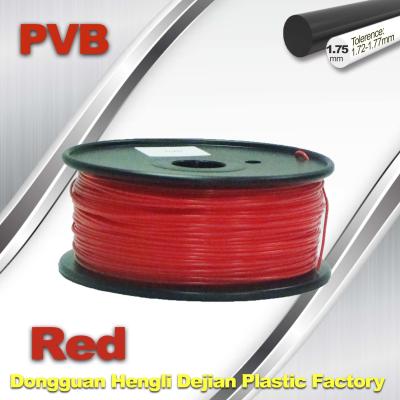 China Red PVB 3D Printer Filament 1.75mm / 3d Printer Consumables 0.5KG / Roll for sale