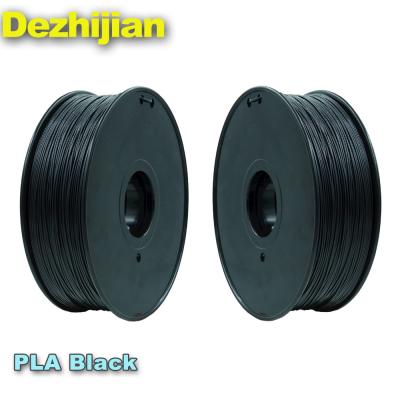 China Black 3d Printer Filament PLA 1.75 Mm Heating Bed Temperature 50℃ for sale