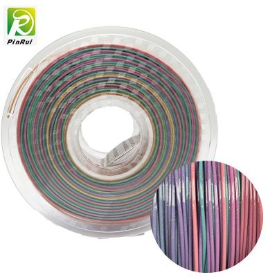China PLA 1.75mm 3D Printer Filament Sparkle Twinkling Rainbow Color for sale