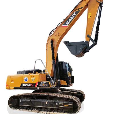 China SANY SY215 Used Track Excavator Middle Size 118KW Rated Power Mitsubishi 4M50 Engine for sale