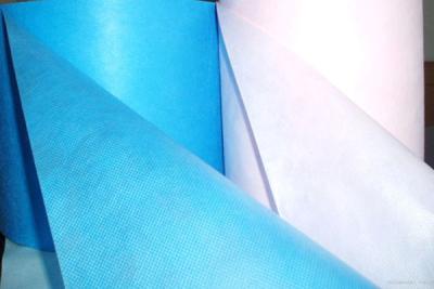 China Anti Tear 35gsm Spunbond Non Woven fabric Isolation Gown Fabric Roll for sale