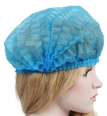 China Medical Disposable PP Surgical Cap Doctor Nurse Bouffant Cap Non Woven Hair Covers for sale