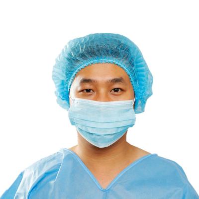 China Medical Disposable Non Woven Mob Cap Hair Nets Bouffant Cap for sale