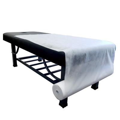 China SMS AAMI Disposable Bed Sheet SMMS Medical Table Cover Bedsheet for sale