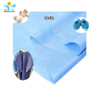 China Surgical Drapes SMS Non Woven Fabric For Medical Gowns And Clean Air Suits for sale