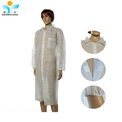 China PP SMS Disposable Lab Coat With Different Color Or Size Mainly Used In The Lab for sale