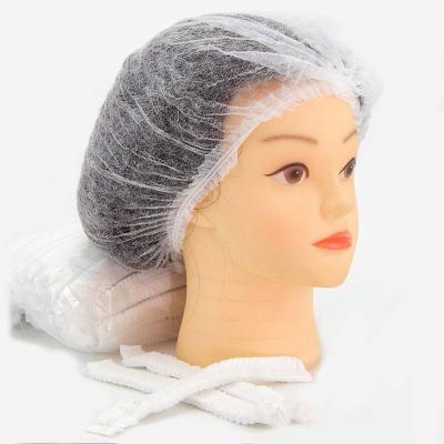 China Disposable Net Cap Nonwoven Clipcap Hair Covers bouffant cap Dust Proof cap For Clinic for sale