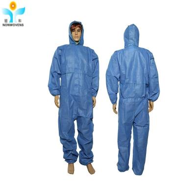 China Comfortable Disposable mediacal coverall disposable SMS Protective Wear foe hospital for sale