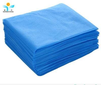 Chine 45gsm Elastic Fitted Bed Sheets PP SMS PP+PE Lamination Fabric Rubber Band à vendre