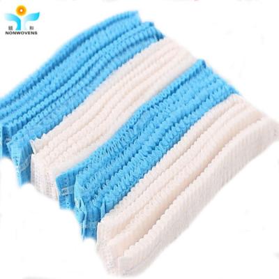 China Colorful 21 Inch Fluidresistant Clip Nurse Cap For Food Industry Spa Personal Care for sale