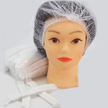 China PP Non Woven Fabric Disposable Bouffant Cap Hair Cover 18 Inch - 24 Inch à venda
