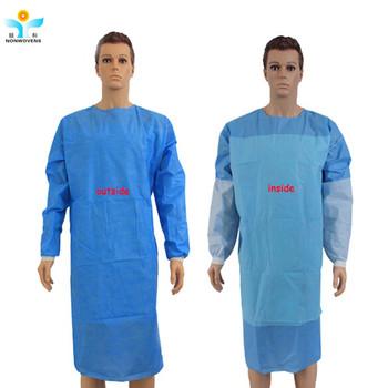 China Eco-Friendly Medical Surgical Gown Reinforced Operating Anti-Bacterial For Hospital for sale