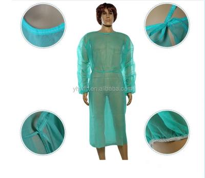 China 16-45gsm Disposable Isolation Gown With Dustproof Resistance SPP for sale