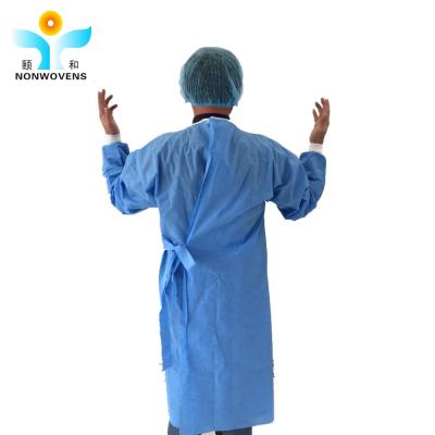 China Disposable Elastic Non Woven Gown Protective Spunlace SMS Medical Sterilization Cloth for sale