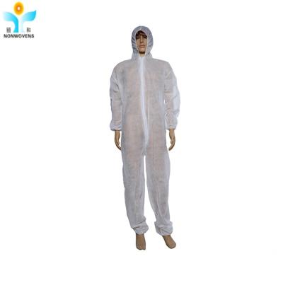 China Hooded Disposable Protective Coverall Suit Safety Protective Coverall For Cleanroom for sale
