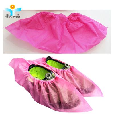 China Soft And Breathable Disposable Shoe Covers Non Woven Fabric Over Dustproof Anti Skid for sale