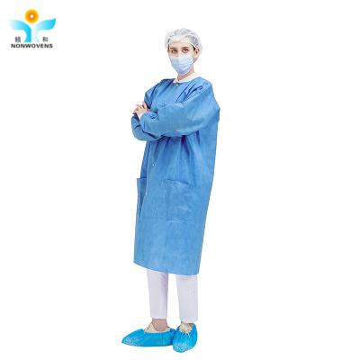 China PP PE Disposable Clinical Gowns ISO13485 Certificates for Hospital for sale