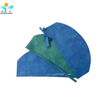 中国 62x13cmの使い捨て可能な毛網の帽子、SMSのNonwoven毛は帽子をごしごし洗う 販売のため