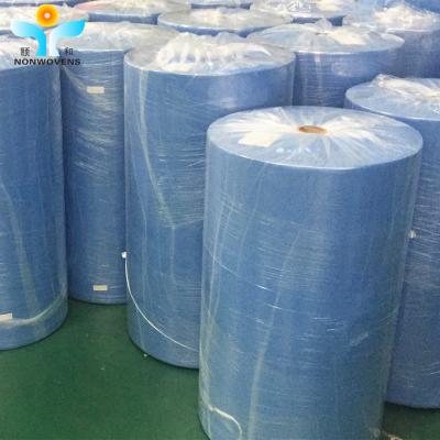 Chine Les tissus non-tissés bleus jetables matériels de GM/M SMS le tissu non-tissé de produit hydrofuge par kilogramme à vendre