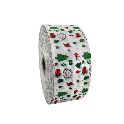 China Nonwoven  Fabric Roll Gowns Raw Materials Printed Christmas Nonwoven Fabric for sale