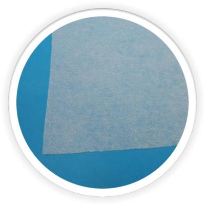 China Nichtgewebte Gewebe-China-Fabrik-hohe Qualität weißes Spunlace für Feuchtpflegetuch-Windel-freie Probe zu verkaufen