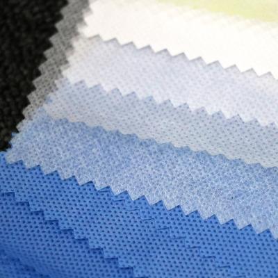 Chine Tissus non-tissés de Spunlaced de plaine bleue blanche non-tissée de tissu de Spunlace à vendre