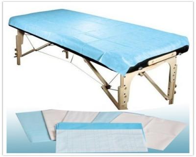 China Disposable Bed Cover non woven blue bed sheet for beaty salon and clinic for sale